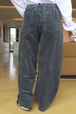Gilbert Soft Cord Barrel Pant Charcoal /8=